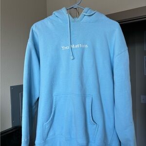 'You Matter' Light Blue Hoodie